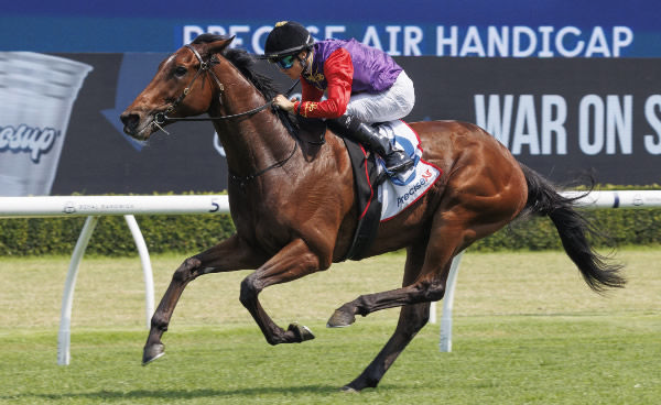 Gilded Water (GB) wins like a good thing at Randwick - image Steve Hart