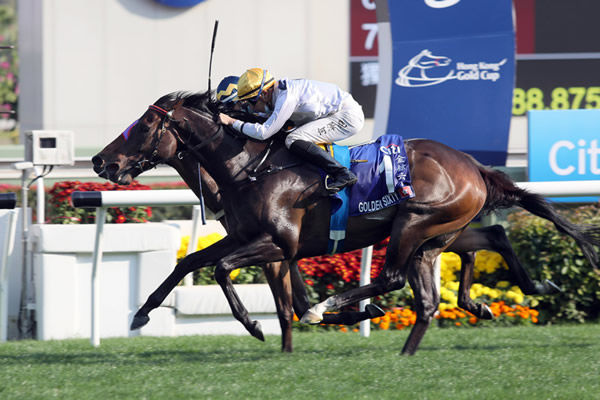 Golden Sixty wins the G1 HK Gold Cup - image HKJC 