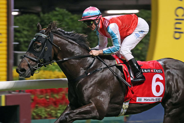 Harmony N Blessing wins at Happy Valley - image HKJC.