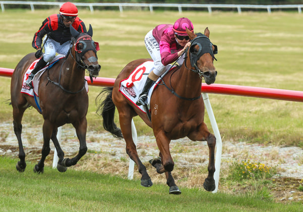 Illicit Dreams winning at Omoto on Wednesday.  Photo: Race Images South