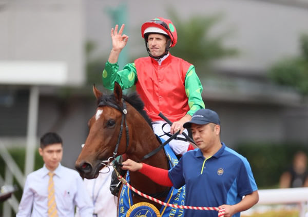 Invincible Sage, formerly Thron Bone, was an impressive winner at Sha Tin - image HKJC