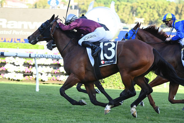 Jal Lei wins her first stakes race - image Steve Hart