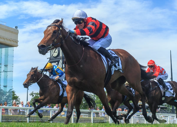 Jasmine Rouge breaks the maiden in style - image Grant Courtney