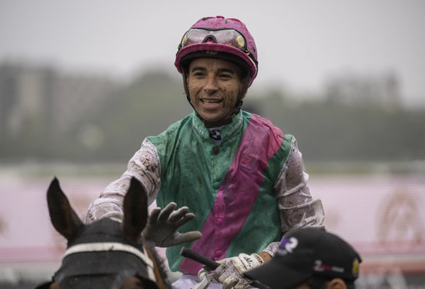 Joao Moreira is a winner on the first day of The Championships - image Steve Hart
