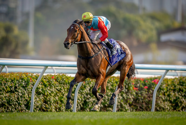 Ka Ying Rising breaks the track record for 1400m in the G1 The Queen's Silver Jubilee Cup - image HKJC