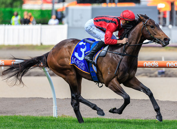 King's Gambit wins the Debutant Stakes by daylight - image Grant Courtney 