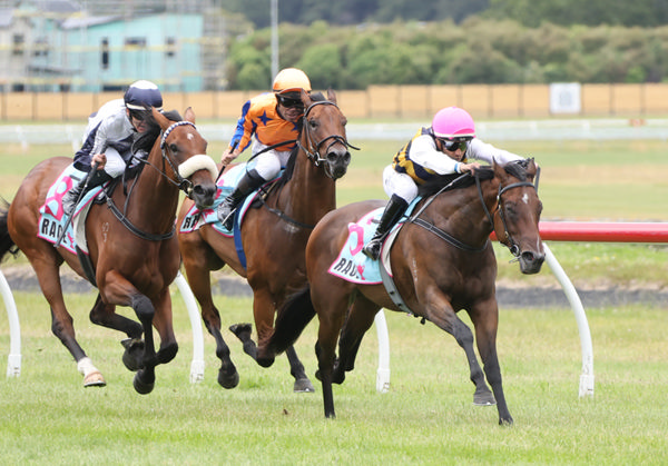 Lassified winning the Listed JR & N Berkett Wellesley Stakes (1100m) at Trentham on Saturday. Photo: Peter Rubery (Race Images)