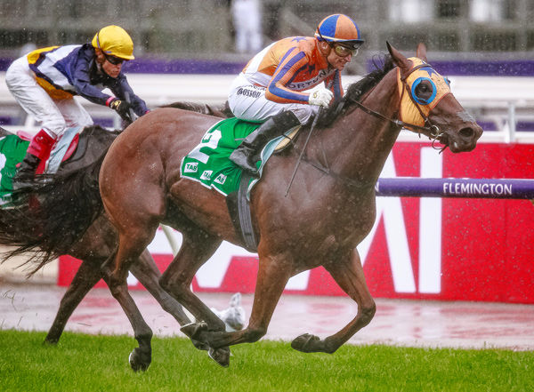 Melody Belle wins the G1 VRC Empire Rose  - image Grant Courtney