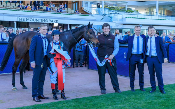 The Lindsay Park team and their superstar Mr Brightside - image Grant Courtney
