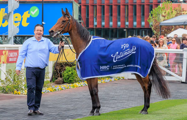 Kevin Daffy with his pride and joy Oh Too Good - image Grant Courtney