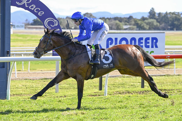 Godolphin's I Am Invincible Colt Ohope Breaks His Maiden For Michael Freedman - Image Bradley Photos