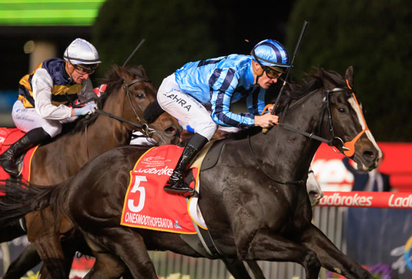 Onesmoothoperator wins the Moonee Valley Gold Cup - image Grant Courtney