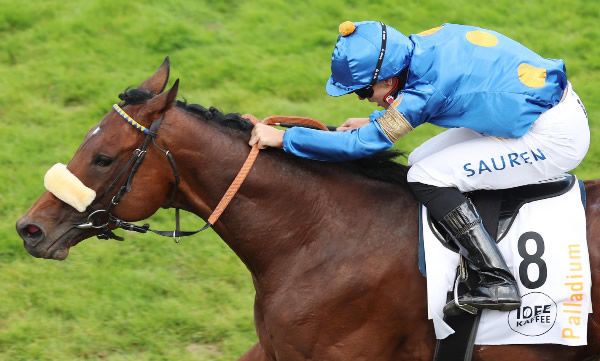 Palladium wins the G1 German Derby - image BBAG Twitter