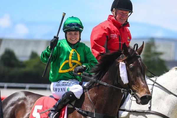 Pivotal Ten and Samantha Wynne won the Listed NZB Insurance Stakes (1400m) at Wingatui on Boxing Day.  Photo: Race Images South