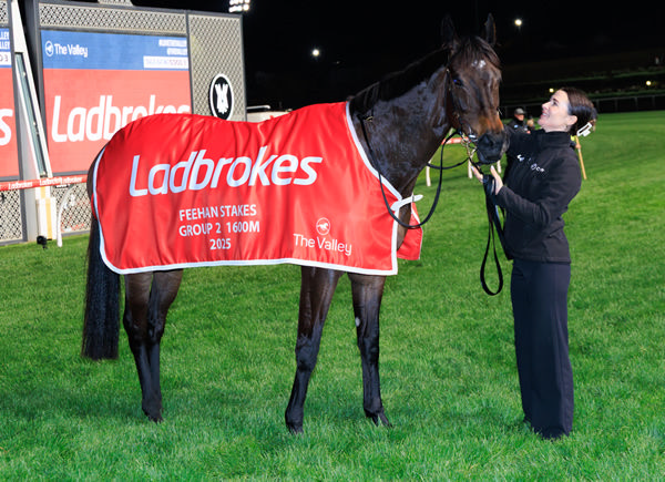 Pride of Jenni wins her second G2 Feehan Stakes rug - image Grant Courtney