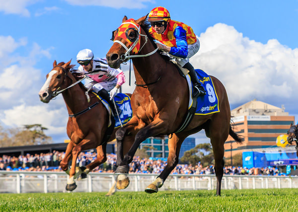 Autumn Boy Held Off Planet Red To Win The G1 Caulfield Guineas - Image Grant Courtney