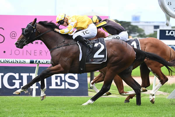 Rise of the Masses wins the G3 Pago Pago Stakes - image Steve Hart