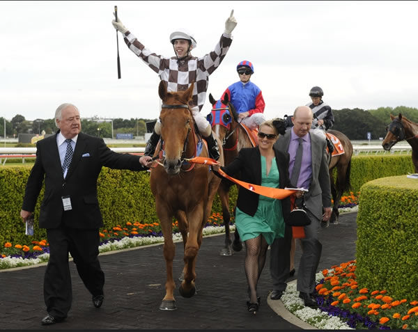 Secret Admirer won the 2011 Epsom Handicap in dazzling style - image Bradley Photography