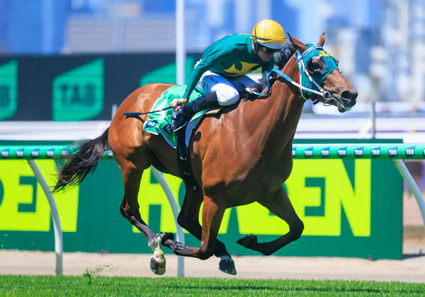 Sheza Alibi wins the G3 Vanity - image Grant Courtney