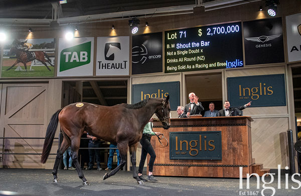 Shout the Bar was bought by Tom Magnier for $2.7million.