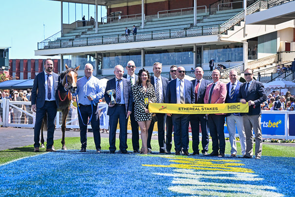 Onwards Towards The G1 VRC Oaks Contender Spicy Lu - Image Pat Scala/Racing Photos