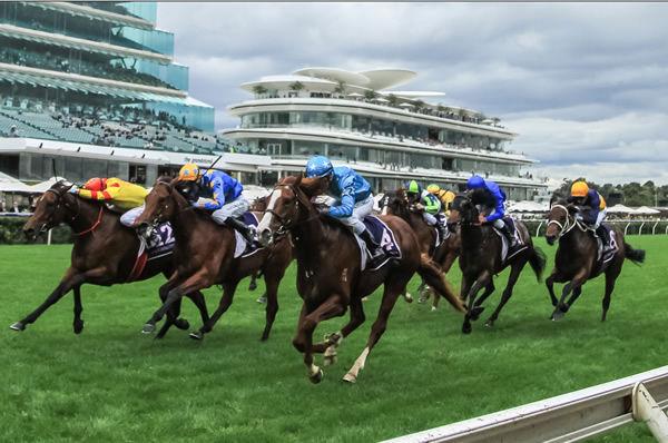 Three Kings wins the Listed Anzac Day Stakes - image Grant Courtney.