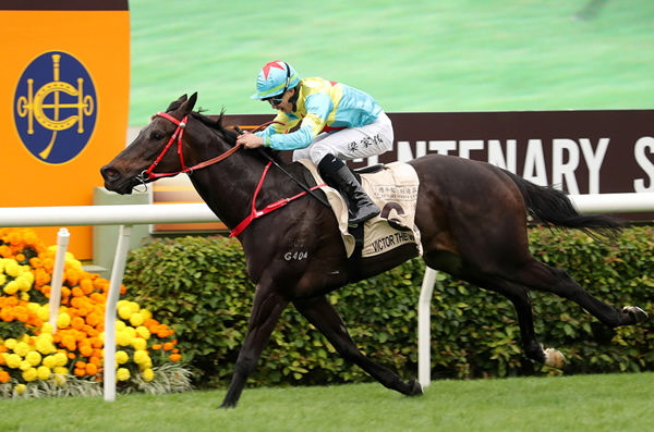 Victor the Winner takes out the G1 Centenary Sprint Cup - image HKJC