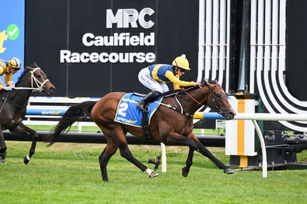 Photo: Breednet Warwoven Wins Caulfield Guineas to Complete Rare Group I Double