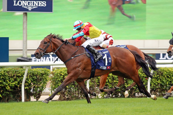 Wellignton leads an all Aussie bred trifecta in the HK International Sprint - image HKJC