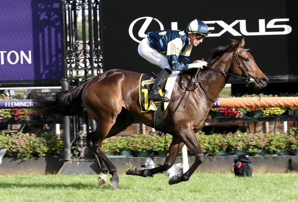 Yonce and John Allen coast to the line at Flemington Photo Credit: Colin Bull