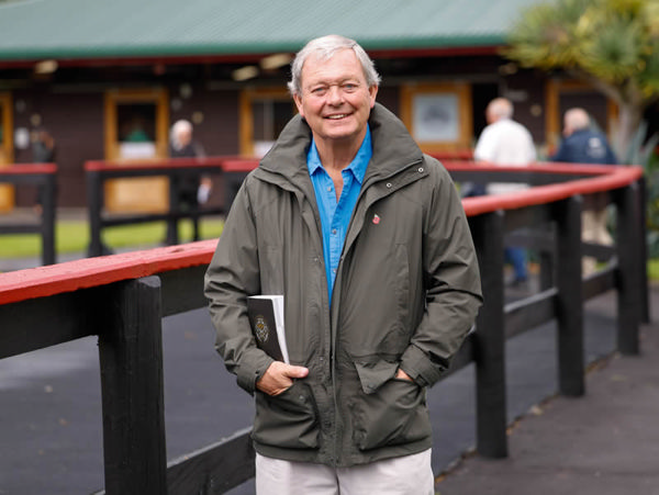 William Haggas at the New Zealand Bloodstock National Yearling Sales at Karaka Photo: Angelique Bridson