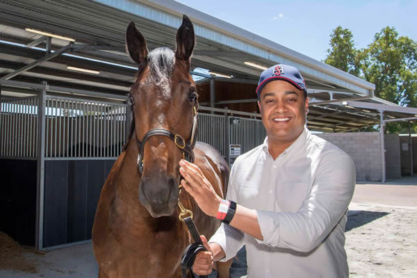 Suman Hedge and the $350,000 Blue Point (IRE) filly from Single Spice.